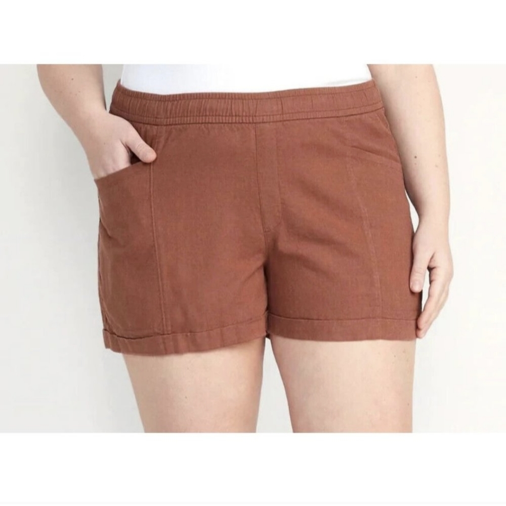 Old Navy linen pull on shorts NWT size 3XL